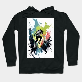 Urban Parkourist Spray Painting Hoodie